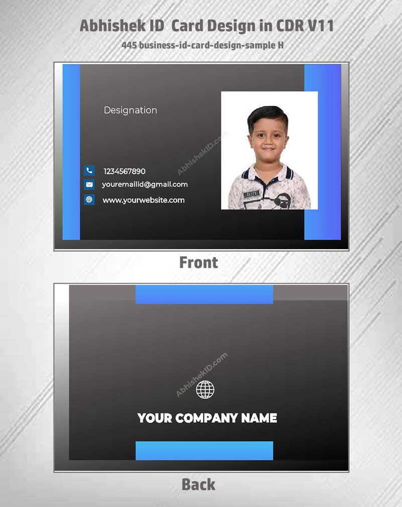 5/6 CorelDraw 11 Printable ID Card Design Templates | 100 Editable Designs India