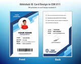 5/6 CorelDraw 11 Printable ID Card Design Templates | 100 Editable Designs India