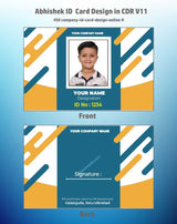 5/6 CorelDraw 11 Printable ID Card Design Templates | 100 Editable Designs India