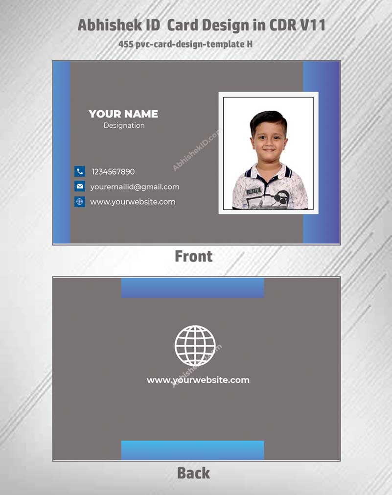 5/6 CorelDraw 11 Printable ID Card Design Templates | 100 Editable Designs India