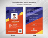 5/6 CorelDraw 11 Printable ID Card Design Templates | 100 Editable Designs India