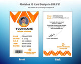 5/6 CorelDraw 11 Printable ID Card Design Templates | 100 Editable Designs India