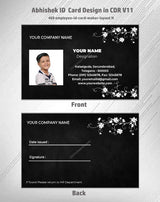 5/6 CorelDraw 11 Printable ID Card Design Templates | 100 Editable Designs India