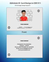 5/6 CorelDraw 11 Printable ID Card Design Templates | 100 Editable Designs India