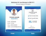 5/6 CorelDraw 11 Printable ID Card Design Templates | 100 Editable Designs India