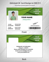 5/6 CorelDraw 11 Printable ID Card Design Templates | 100 Editable Designs India