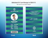 5/6 CorelDraw 11 Printable ID Card Design Templates | 100 Editable Designs India