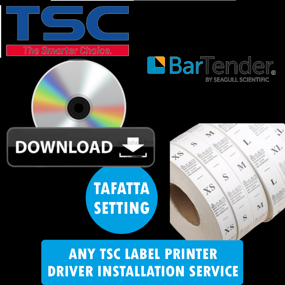 485 TSC label printer driver installation service