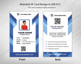 5/6 CorelDraw 11 Printable ID Card Design Templates | 100 Editable Designs India