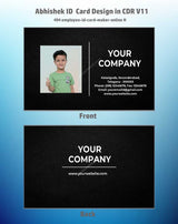 5/6 CorelDraw 11 Printable ID Card Design Templates | 100 Editable Designs India