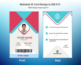 5/6 CorelDraw 11 Printable ID Card Design Templates | 100 Editable Designs India