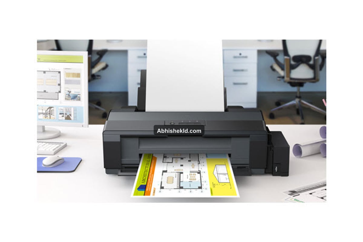 Epson L1300 back feed slot loading large format A3 paper sheets
