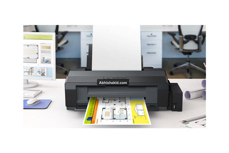 Epson L1300 back feed slot loading large format A3 paper sheets