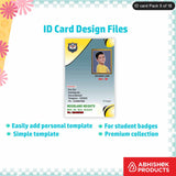 Custom ID card tags with high-quality design, suitable for various uses