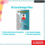 Professional corporate ID card template, fully editable and sleek design