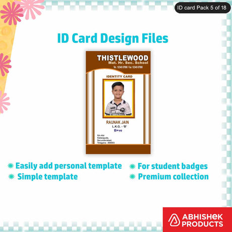 Online ID card printing service for customized cards with sleek design layout