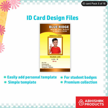 Professional PVC card design template, fully editable and suitable for multiple uses