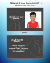 5/6 CorelDraw 11 Printable ID Card Design Templates | 100 Editable Designs India