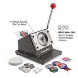 54mm imported round die cutter packaging with heavy duty badge cutter for 44mm button badge