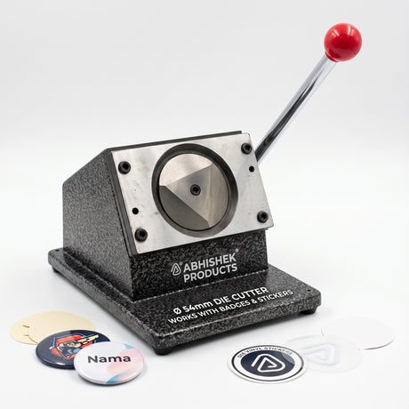 54mm heavy duty round cutter with 44mm button badge machine and materials