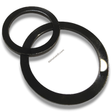 Button Badge Rings 58mm 44mm die height washer spacer, two black metal rings for badge press dies