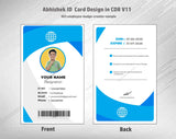6/6 CorelDraw 11 Printable ID Card Design Templates | 100 Editable Designs India