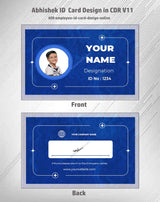 6/6 CorelDraw 11 Printable ID Card Design Templates | 100 Editable Designs India