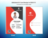 6/6 CorelDraw 11 Printable ID Card Design Templates | 100 Editable Designs India