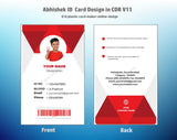 6/6 CorelDraw 11 Printable ID Card Design Templates | 100 Editable Designs India