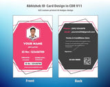 6/6 CorelDraw 11 Printable ID Card Design Templates | 100 Editable Designs India