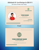 6/6 CorelDraw 11 Printable ID Card Design Templates | 100 Editable Designs India