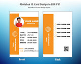 6/6 CorelDraw 11 Printable ID Card Design Templates | 100 Editable Designs India