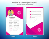6/6 CorelDraw 11 Printable ID Card Design Templates | 100 Editable Designs India