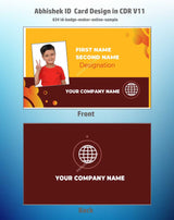 6/6 CorelDraw 11 Printable ID Card Design Templates | 100 Editable Designs India