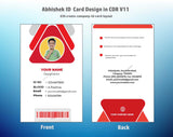 6/6 CorelDraw 11 Printable ID Card Design Templates | 100 Editable Designs India