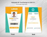 6/6 CorelDraw 11 Printable ID Card Design Templates | 100 Editable Designs India