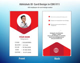 6/6 CorelDraw 11 Printable ID Card Design Templates | 100 Editable Designs India