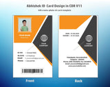 6/6 CorelDraw 11 Printable ID Card Design Templates | 100 Editable Designs India