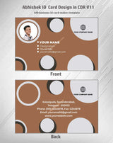 6/6 CorelDraw 11 Printable ID Card Design Templates | 100 Editable Designs India