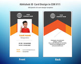 6/6 CorelDraw 11 Printable ID Card Design Templates | 100 Editable Designs India
