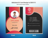 6/6 CorelDraw 11 Printable ID Card Design Templates | 100 Editable Designs India