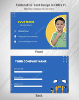 6/6 CorelDraw 11 Printable ID Card Design Templates | 100 Editable Designs India