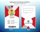 6/6 CorelDraw 11 Printable ID Card Design Templates | 100 Editable Designs India