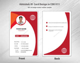 6/6 CorelDraw 11 Printable ID Card Design Templates | 100 Editable Designs India