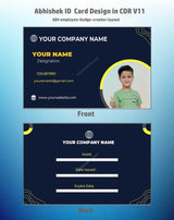 6/6 CorelDraw 11 Printable ID Card Design Templates | 100 Editable Designs India