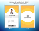 6/6 CorelDraw 11 Printable ID Card Design Templates | 100 Editable Designs India