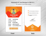 6/6 CorelDraw 11 Printable ID Card Design Templates | 100 Editable Designs India