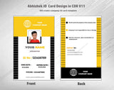 6/6 CorelDraw 11 Printable ID Card Design Templates | 100 Editable Designs India