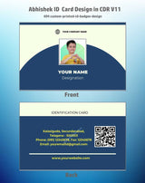 6/6 CorelDraw 11 Printable ID Card Design Templates | 100 Editable Designs India
