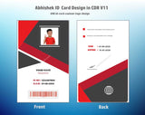6/6 CorelDraw 11 Printable ID Card Design Templates | 100 Editable Designs India